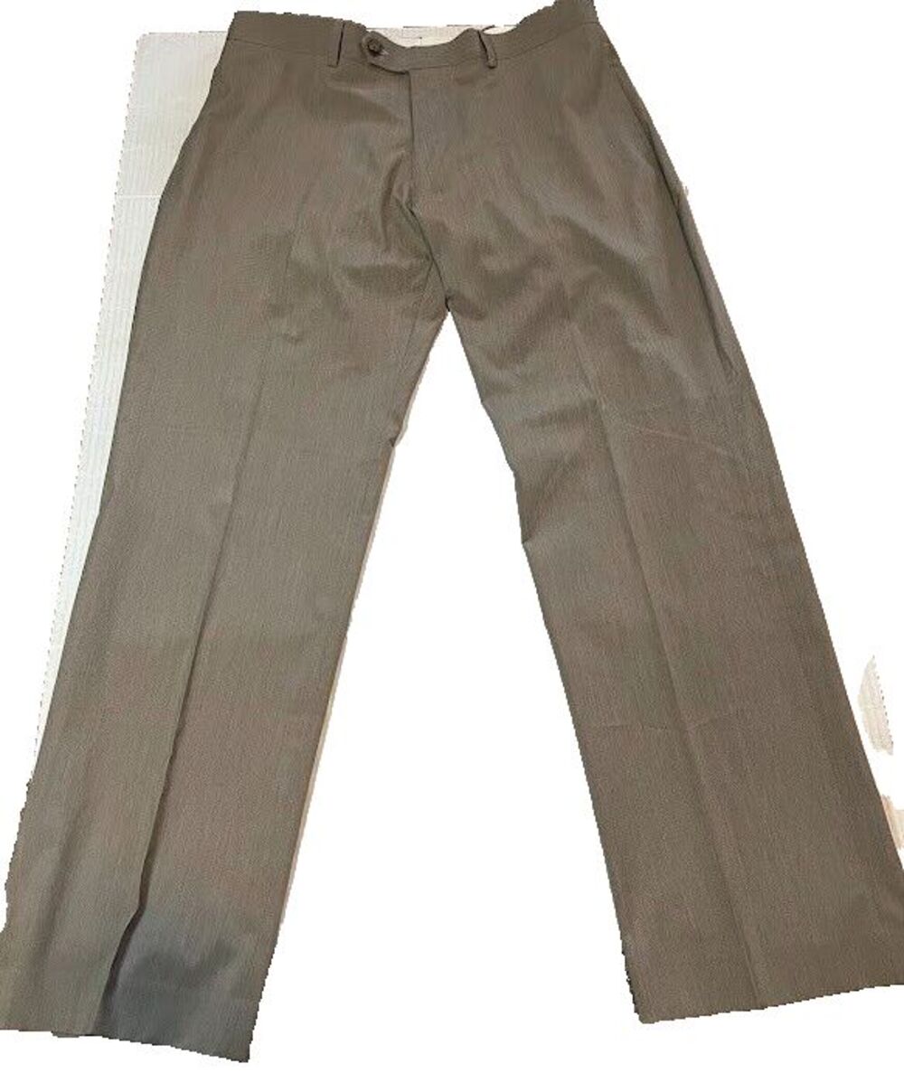 Lauren Ralph Lauren Men's Dress Pants 34 x 30 Tan Beige Flat Front Total Comfort